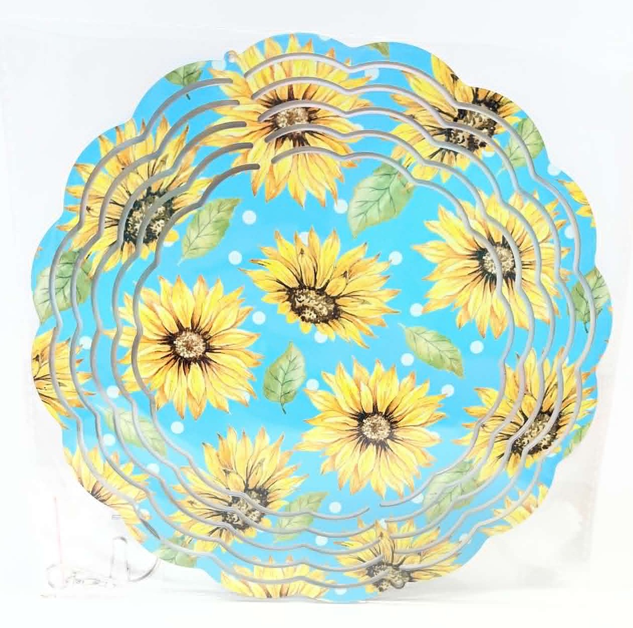 BLUE WITH SUNFLOWERS