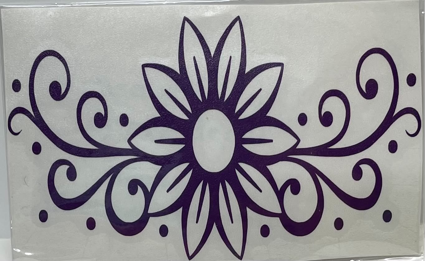 FLOWER WITH SWIRLS