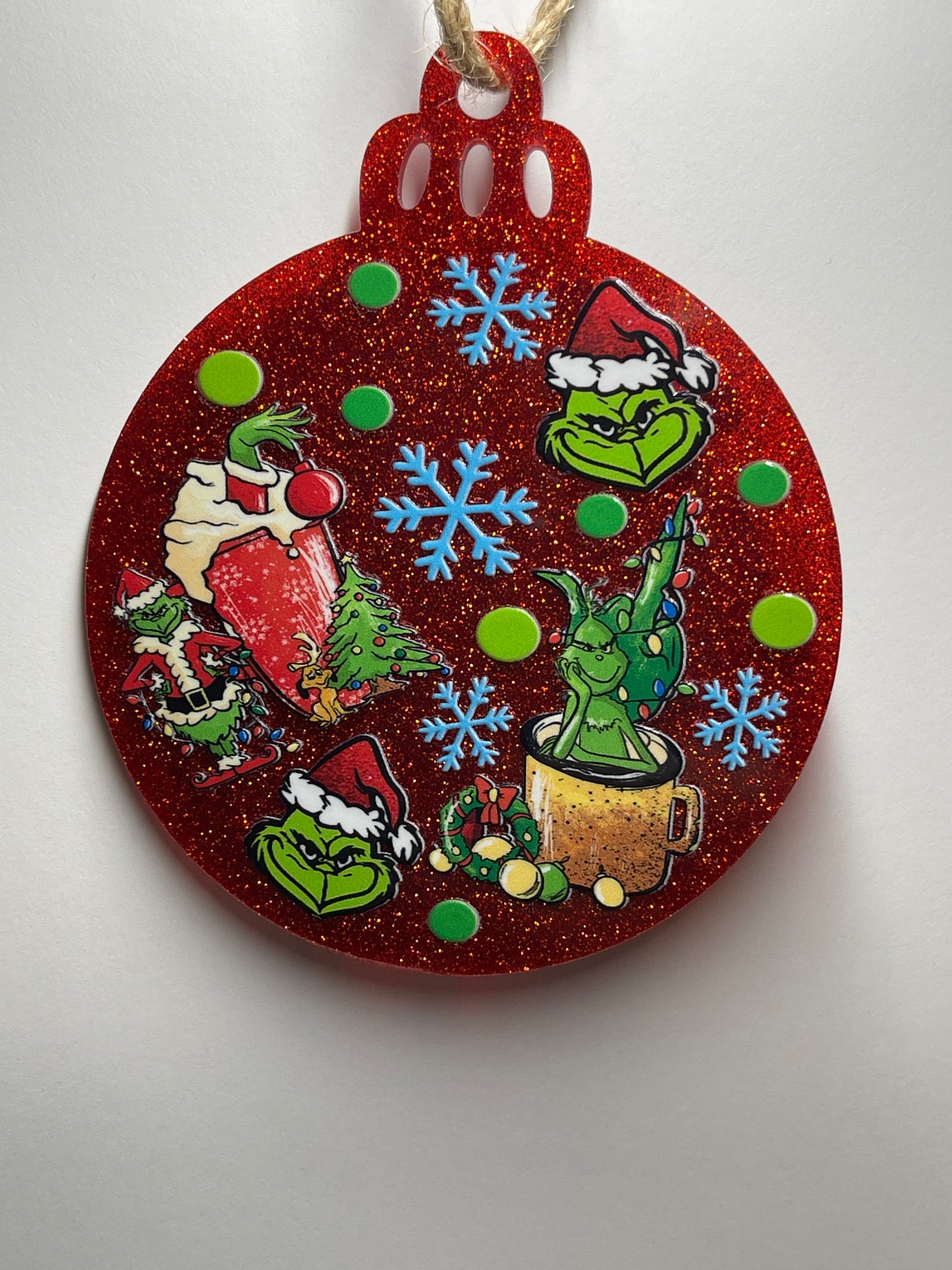 3 PC SET GRINCH ON RED