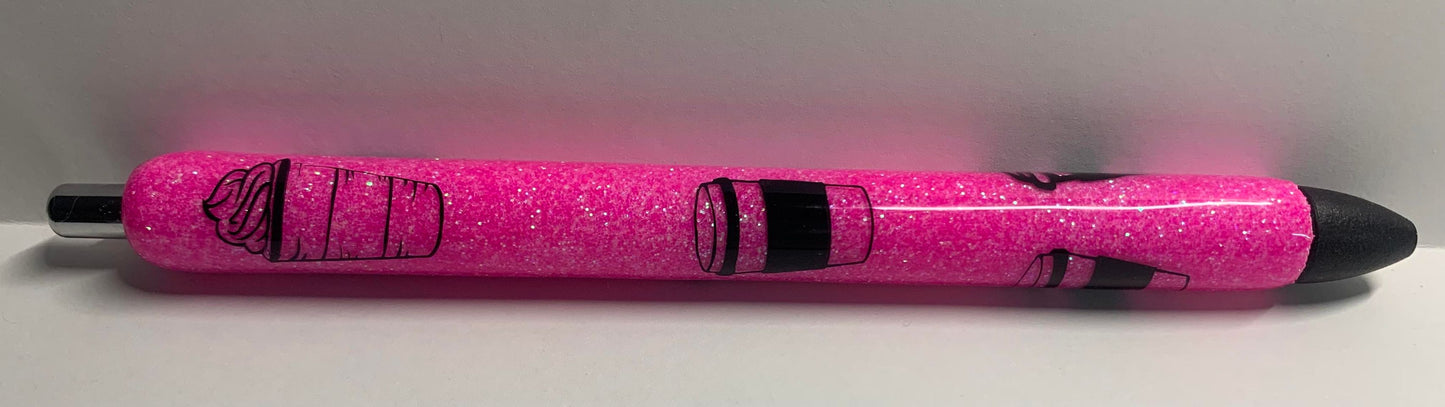 LATTE/COFFEE GLITTER PEN (DIFFERENT GLITTER COLORS AVAILABLE)