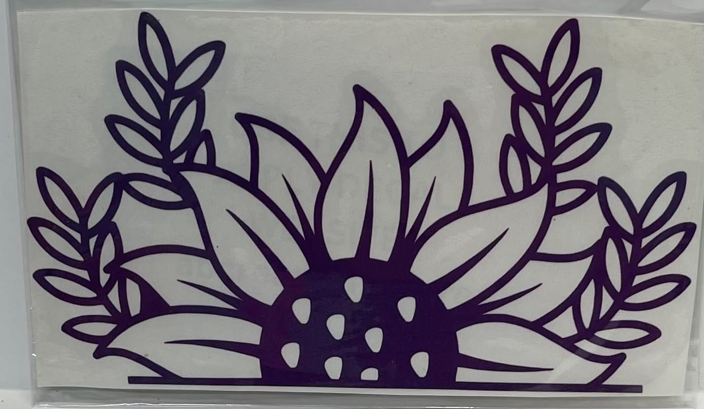 SUNFLOWER WITH LEAVES