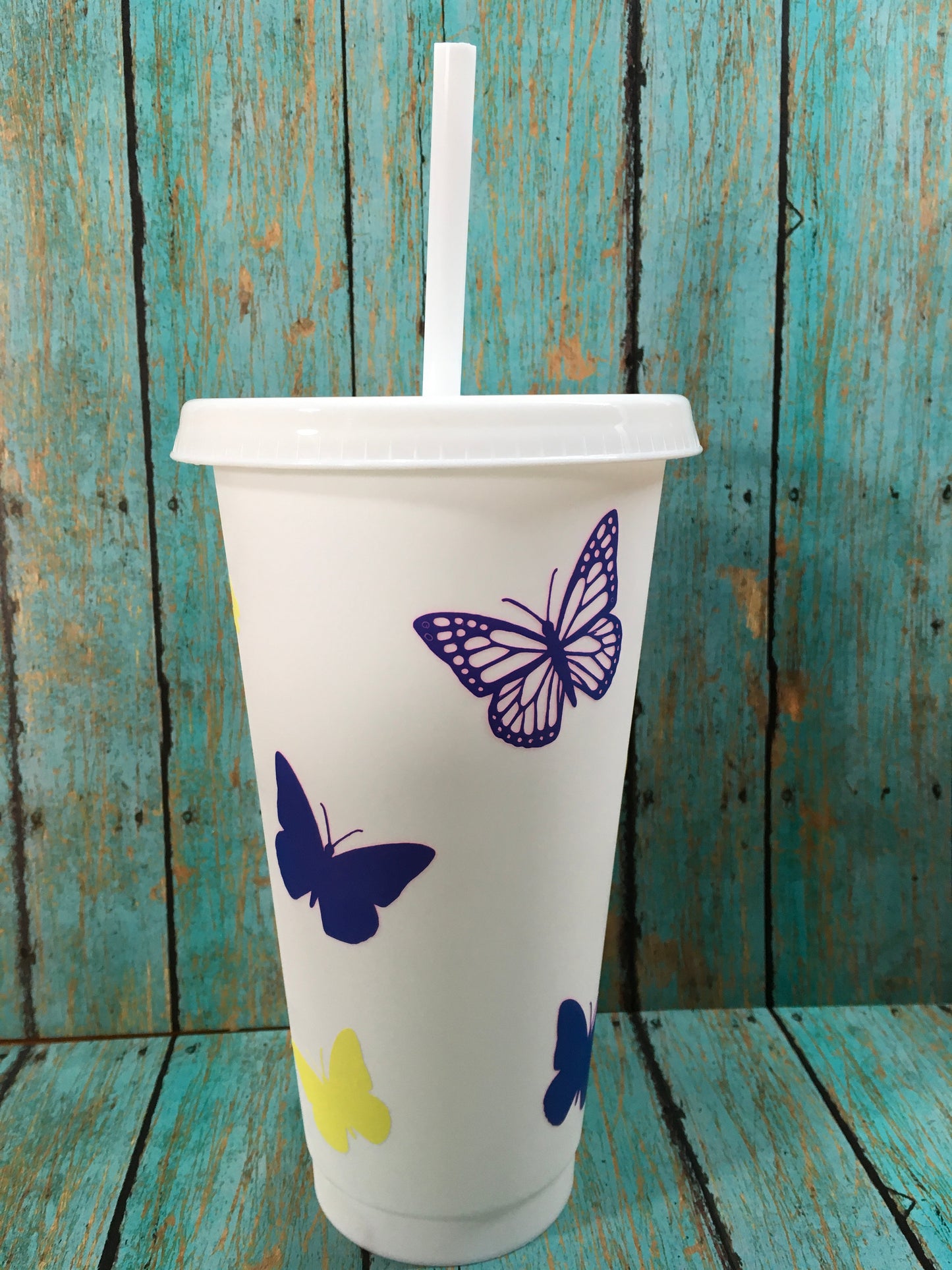 Yellow and Blue Butterfly