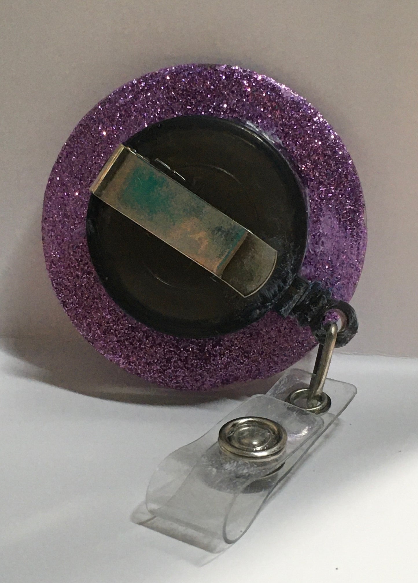 Purple with flowers