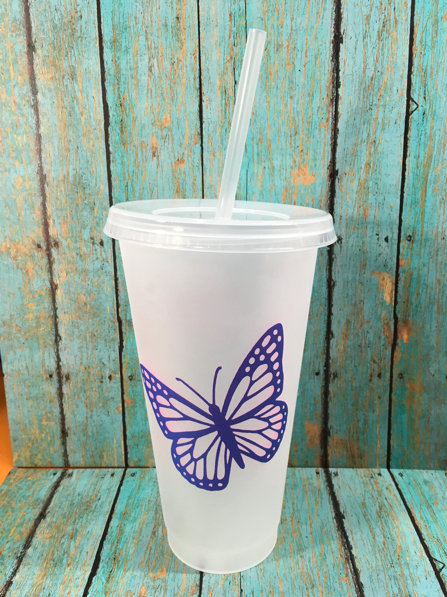 Butterfly Pink to Dark Blue