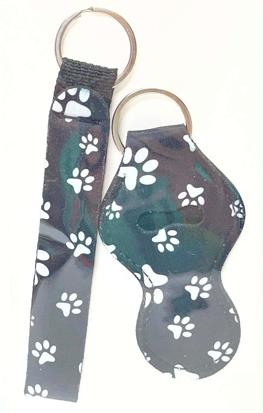 2 PC BLACK PAW PRINT