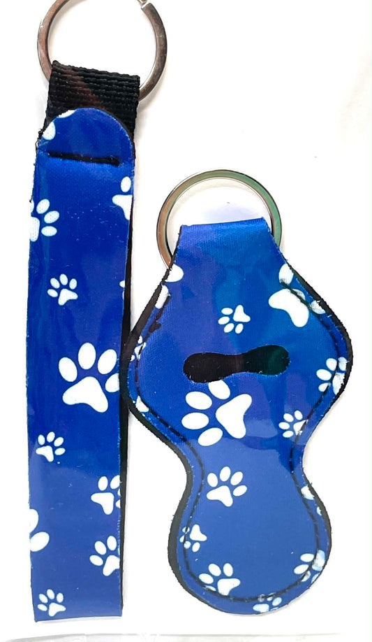 2 PC BLUE PAW PRINT