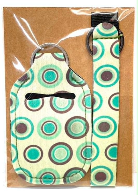 2 PC GREEN WITH CIRCLES