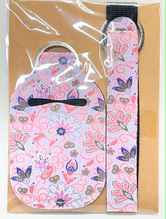 2 PC LAVENDER FLORAL