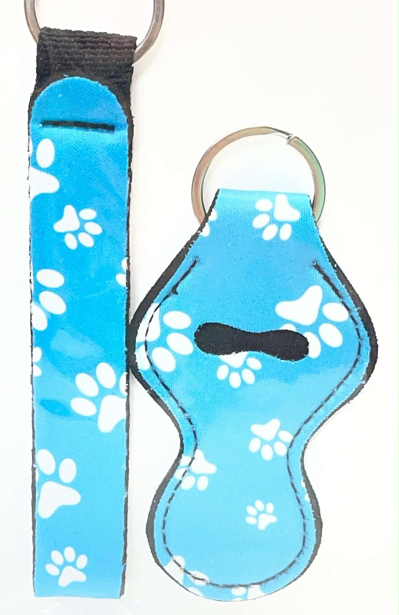 2 PC MEDIUM BLUE PAW PRINTS