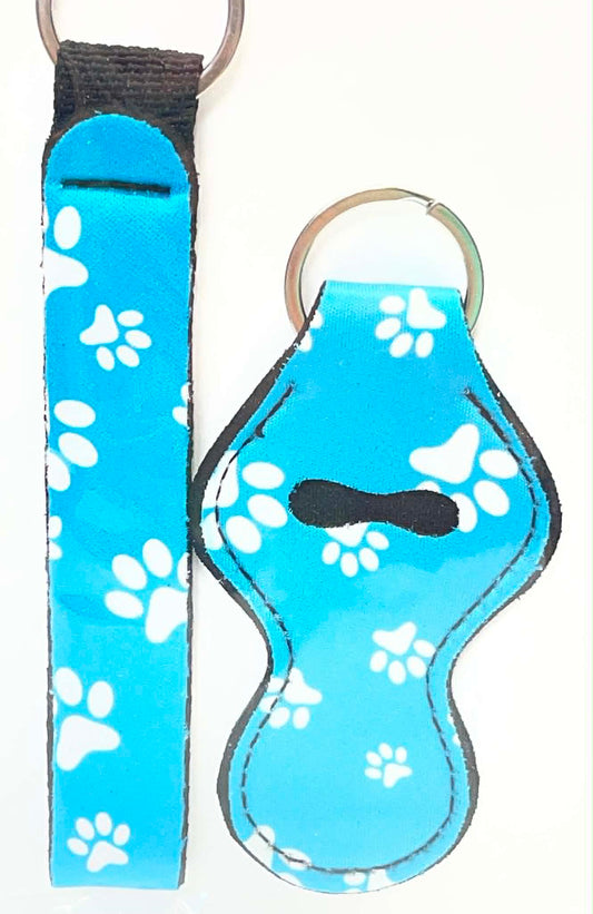 2 PC MEDIUM BLUE PAW PRINTS