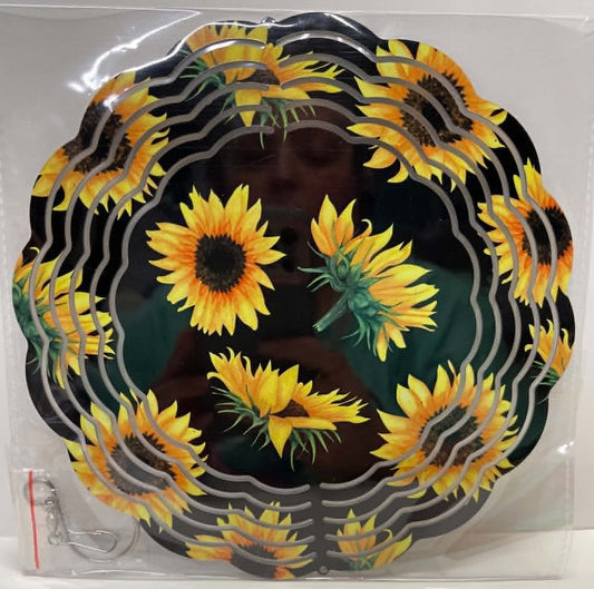 BLACK WITH SUNFLOWERS