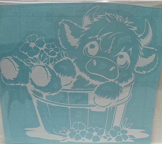 COW IN BUCKET