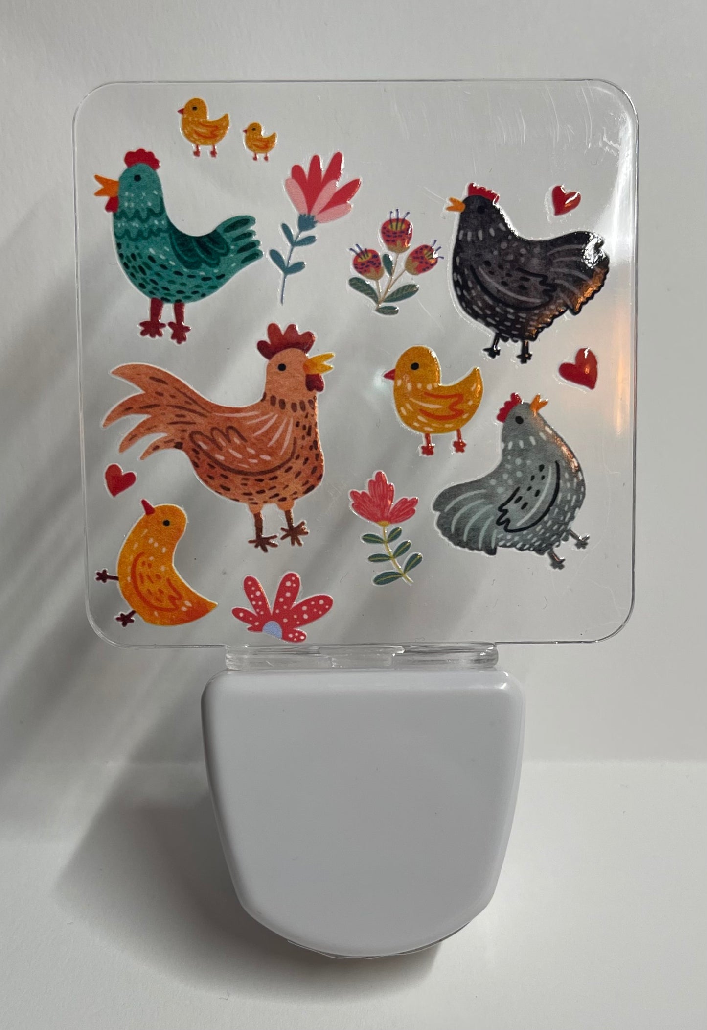CHICKEN AND FLOWERS
