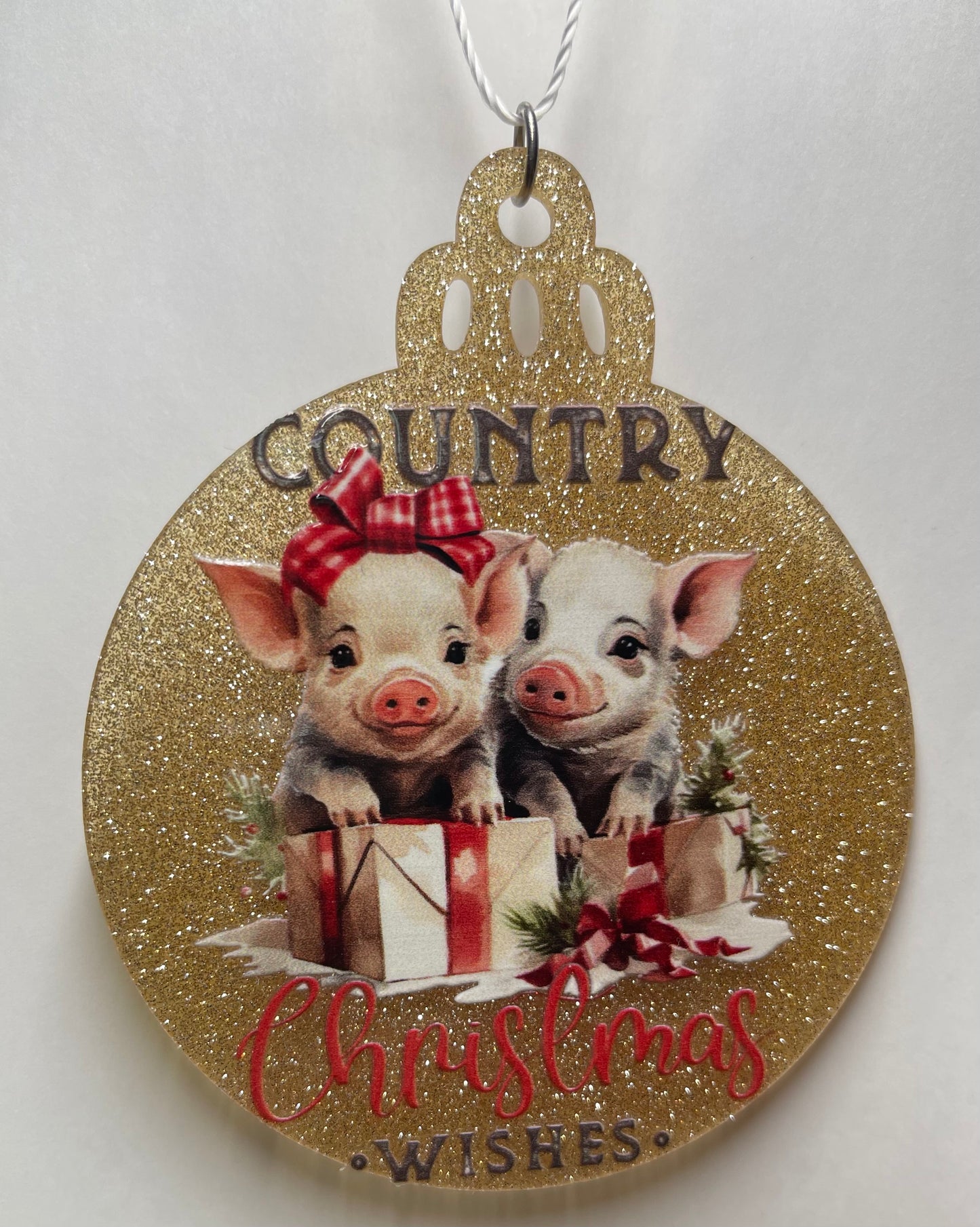 PIGS COUNTRY CHRISTMAS WISHES