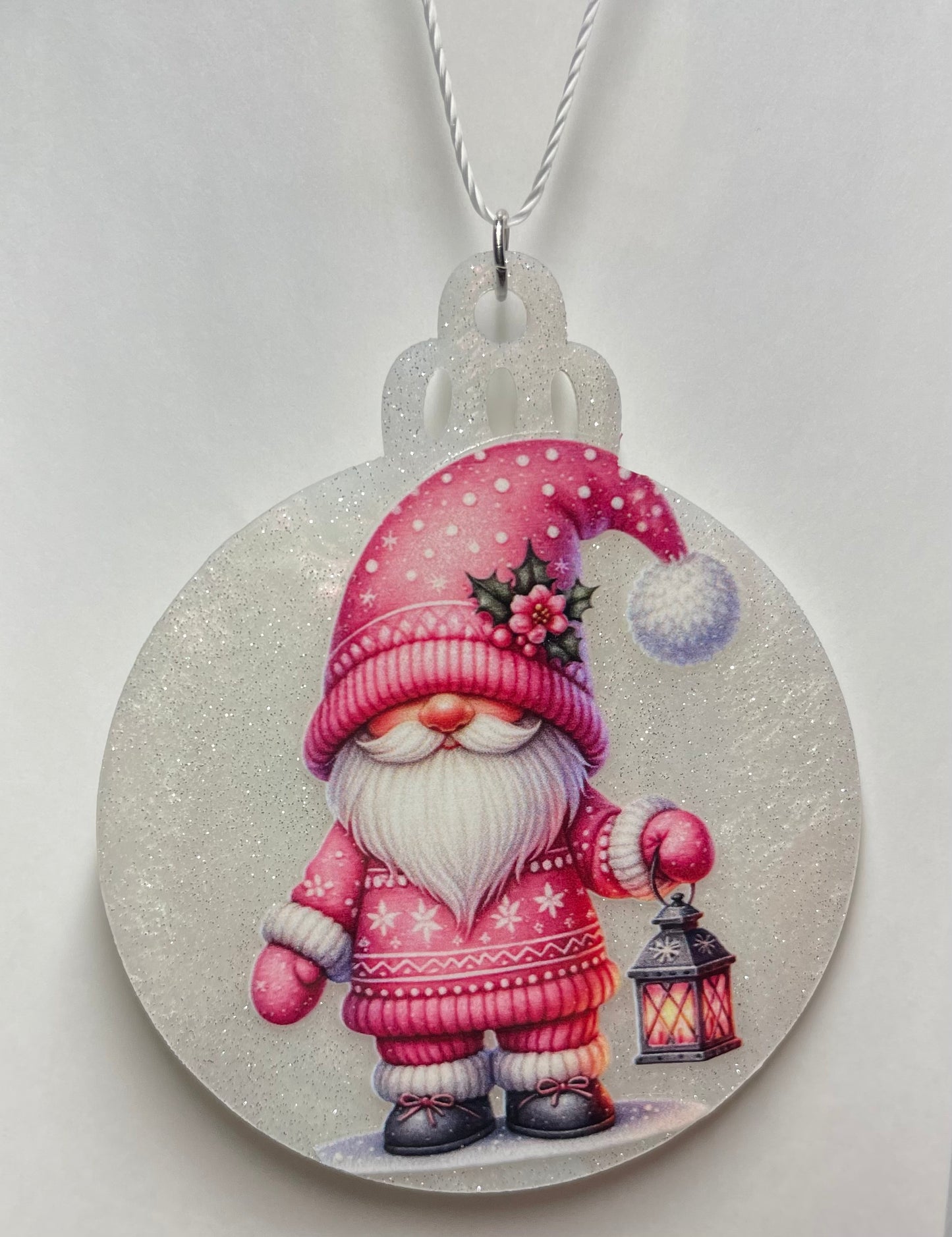 WHITE MARBLED CHRISTMAS GNOME