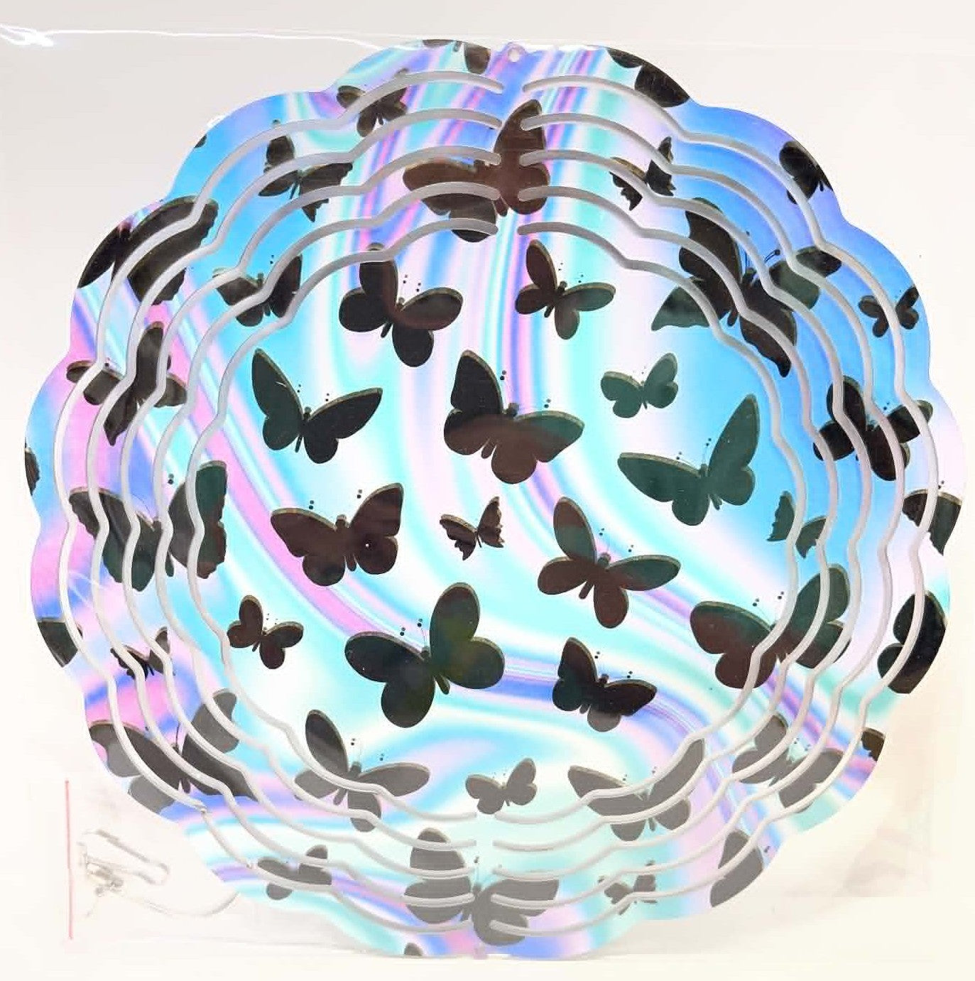 MULTI-COLOR WITH BLACK BUTTERFLIES