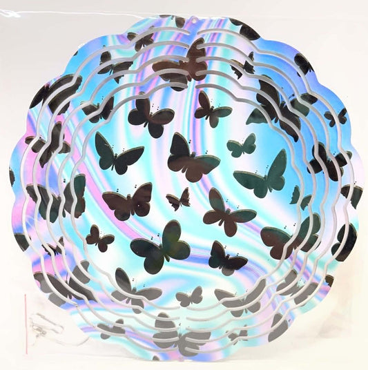 MULTI-COLOR WITH BLACK BUTTERFLIES