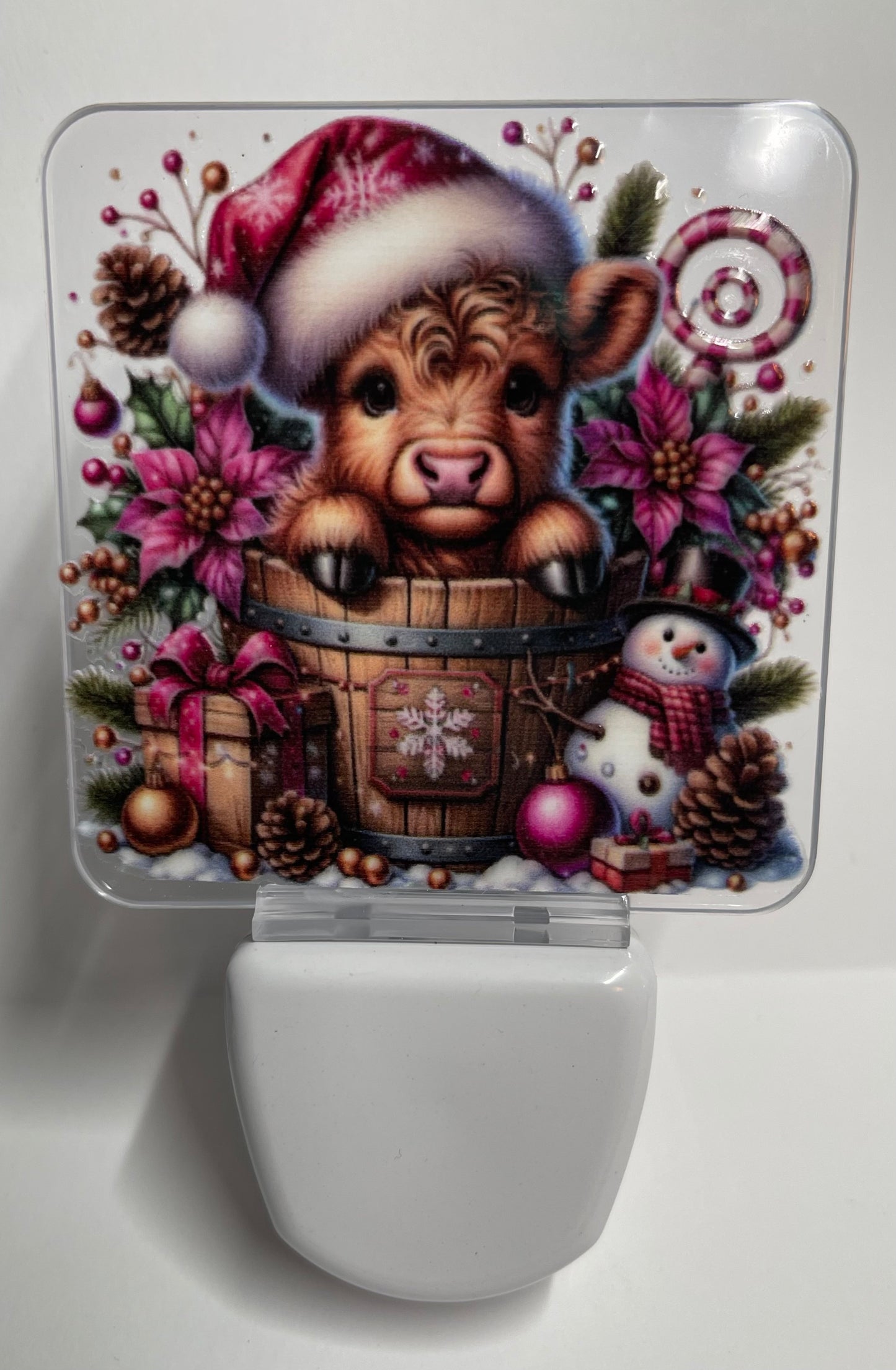 PINK CHRISTMAS COW