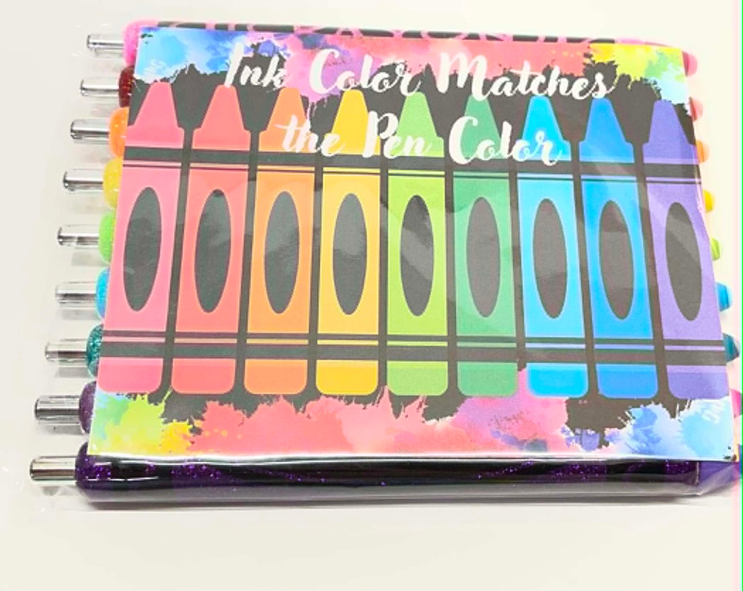 CRAYON INK JOY GEL PENS 9 COUNT