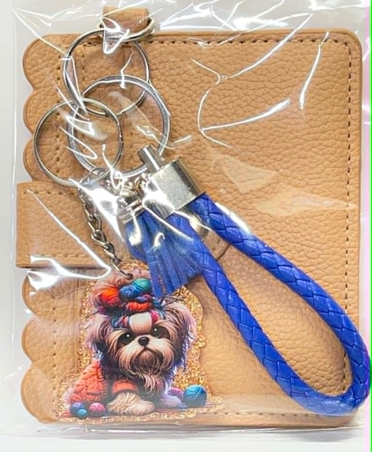 TAN WITH YARN DOG