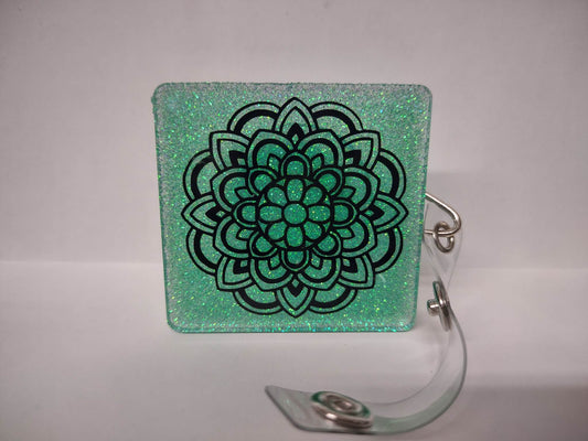Teal Flower Mandala