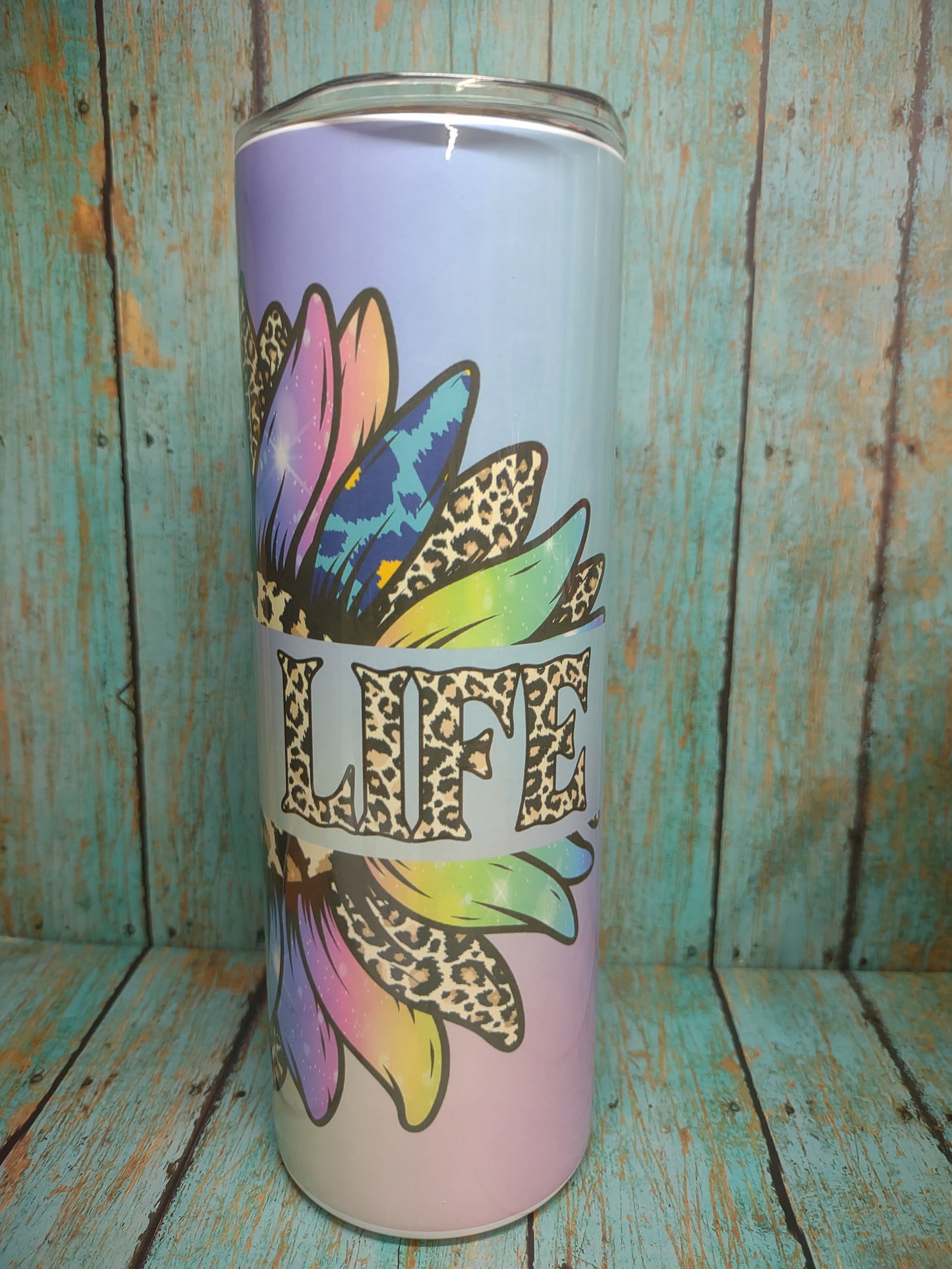 Colorful Leopard Flower Mom Life
