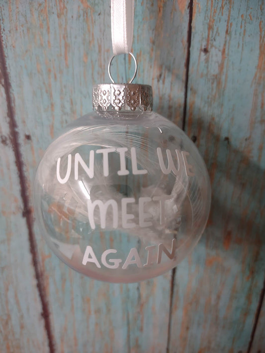 Small - Until We Meet Again with White Ribbon