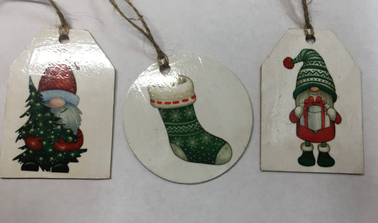 Gnomes and Stocking Set of 3