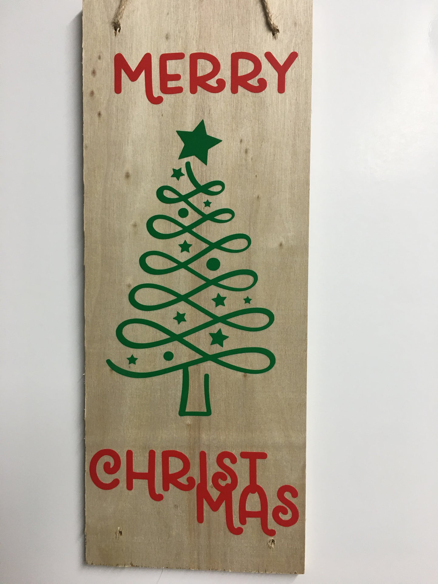 Double-Sided Blue and Red Scarecrow/Christmas Tree