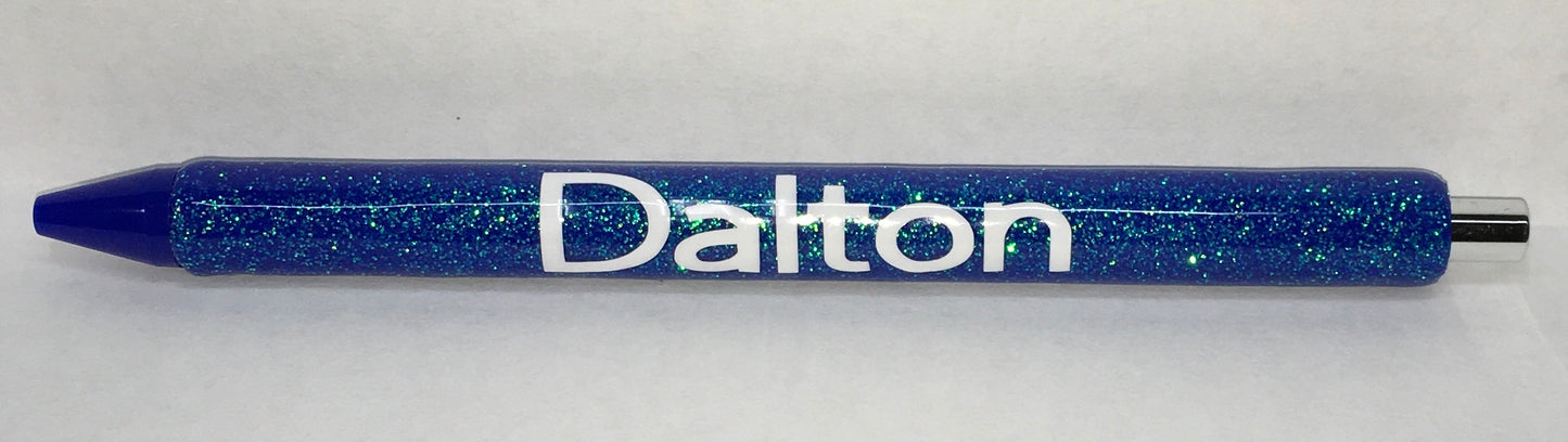 Dark Blue Example Glitter Pen