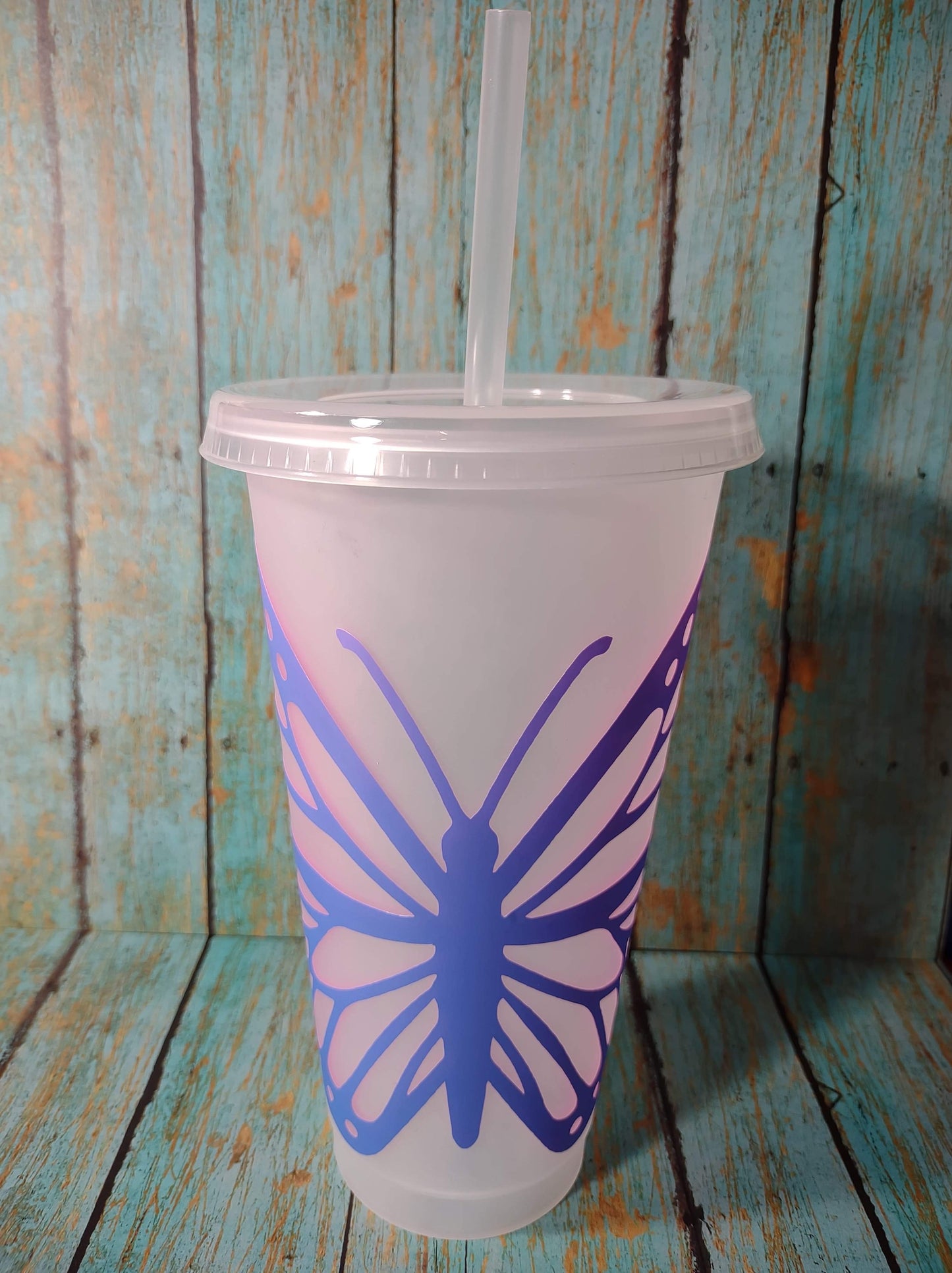 Butterfly Pink to Dark Blue