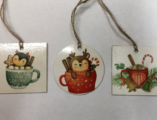 Reindeer and Penguin Mug Set of 3