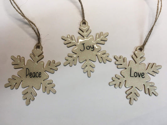 Peace, Joy, Love set of 3