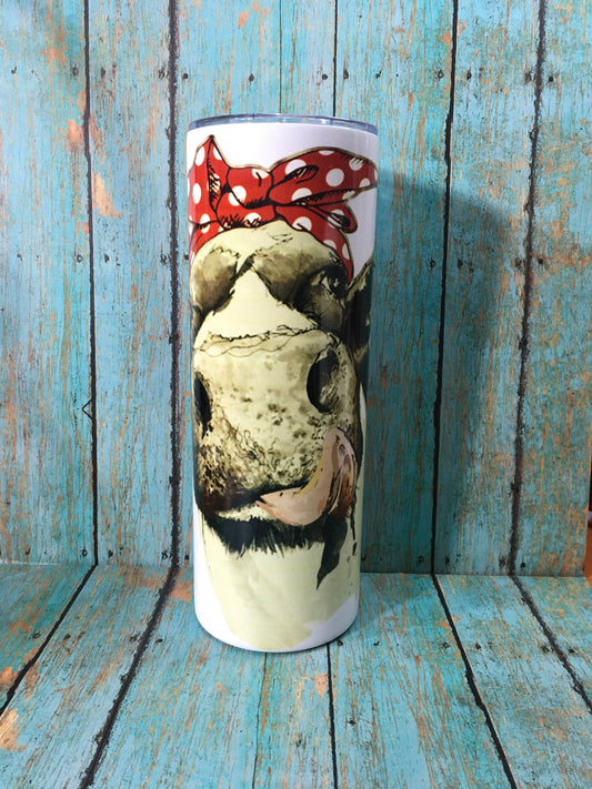 Cow with Red Bandanna
