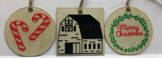 Natural Barn, Candy Cane’s, Merry Christmas Set of 3